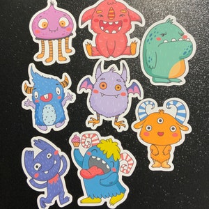 Stickers monstres mignons d'Halloween , Enfants , Loisirs créatifs , Scrapbooking , Rire