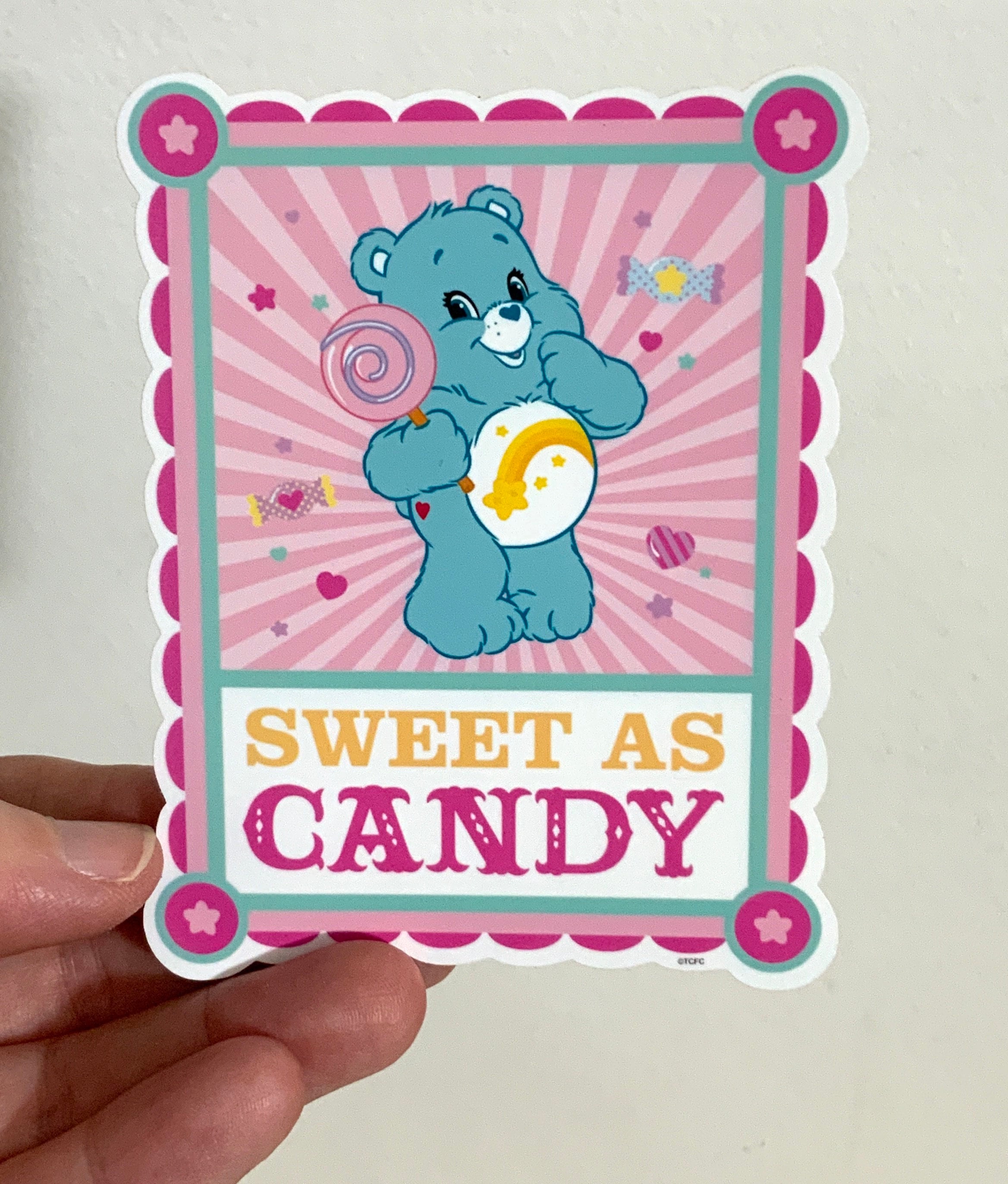 Kawaii Bunny & Bear Ribbon Laser Shiny Deco Sticker Sheet