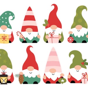 Autocollants Gnome de Noël, vacances, Père Noël, Elfe, Arbre, Cadeau, Enfants, Adultes, Scrapbooking, Artisanat