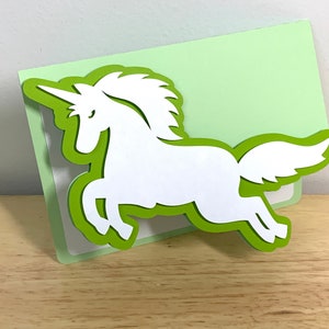 Carte licorne , Vierge à l'intérieur , Citron vert , Vert , Blanc , Cheval , Sauvage , Gratuit , Fantaisie , Beau , Coureur , Crinière