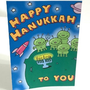 Joyeux Hanoucca , Carte , Vierge à l'intérieur , Imprimé , Dreidel , Menorah , Célébration , Lumière , Bougies , Merveilles , Miracles , Famille