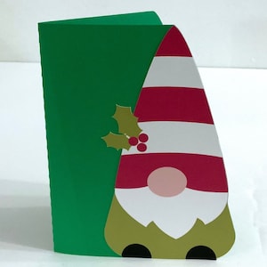 Carte de Noël gnome, intérieur vierge, hiver, vacances, famille, amis, cadeau, voeux de saison