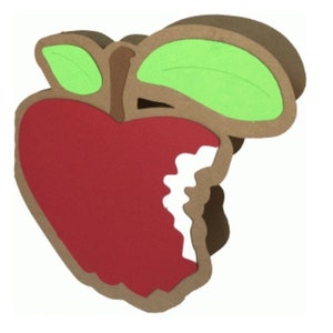 Carte à la pomme mordue , Vierge à l'intérieur , Enseignant , Ferme , Enfants , Adultes , Docteur , Fruits , Nourriture
