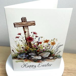 Joyeuses Pâques , Croix , Fleurs , Pierres , Religieux , Sauvage , Souvenez-vous , Vacances