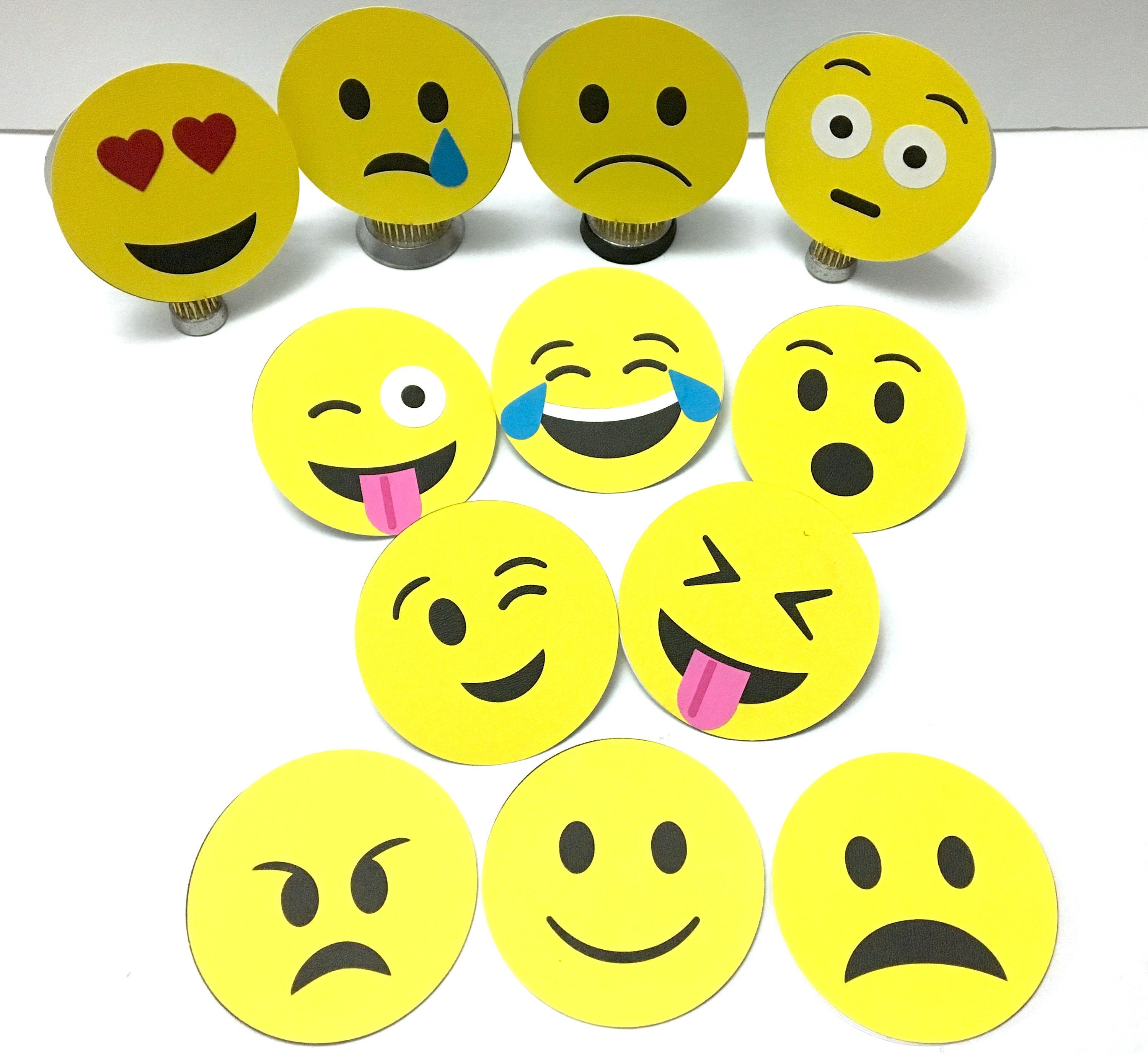 emoji note cards blank inside kids reminders adults etsy