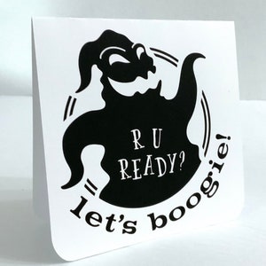 R U Ready Card , Vide à l'intérieur, Imprimé , Boogie , Enfants , Adultes , Ados , Halloween , Effrayant , Creepy , Wicked
