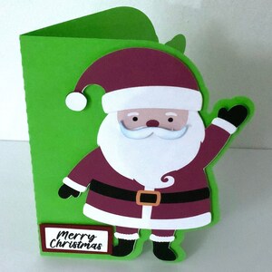 Joyeux Noël carte du père Noël , Vierge à l'intérieur , HoHoHo , Hiver , Festif , Vacances , Neige , Joie , Joli , Famille