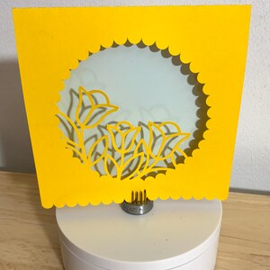 Carte de voeux fleurs printanières , Intérieur vierge , Fleur , Jaune , Lumineux , Enthousiaste , Famille , Ami , Bonjour , Juste parce que , Jardin