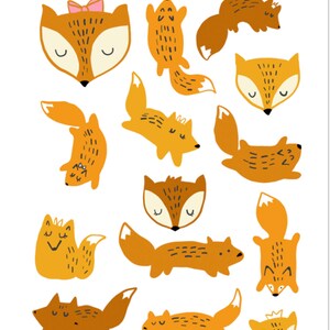 Stickers I Love Foes , Renard , Loisirs créatifs , Sauvage , Animal , Bois , Mignonne , Enfants , Adultes , Scrapbooking