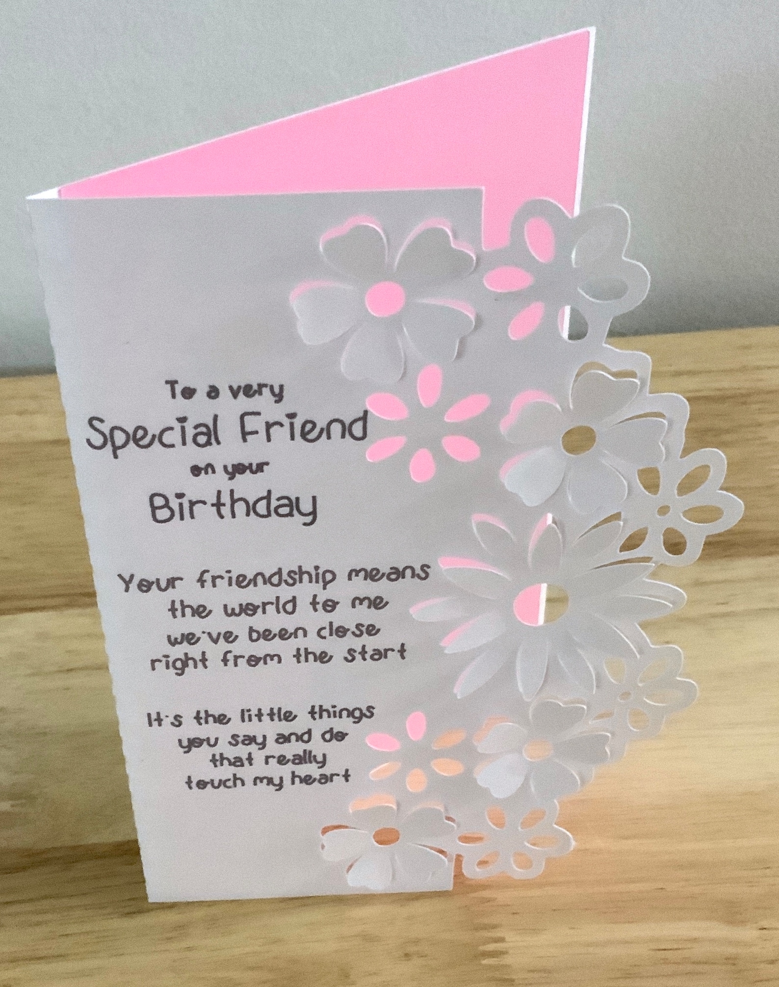 Friend Birthday Card , Blank Inside , Printed , Flowers , Bloom , Best ...