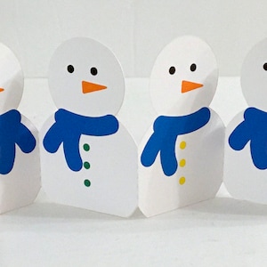 Accordion Snowman Decoration , Printed , Christmas , Winter , Frost , Holidays , Decor , Gift , Family , Friends