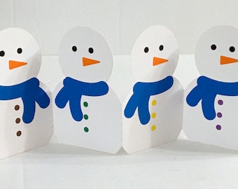 Accordion Snowman Decoration , Printed , Christmas , Winter , Frost , Holidays , Decor , Gift , Family , Friends