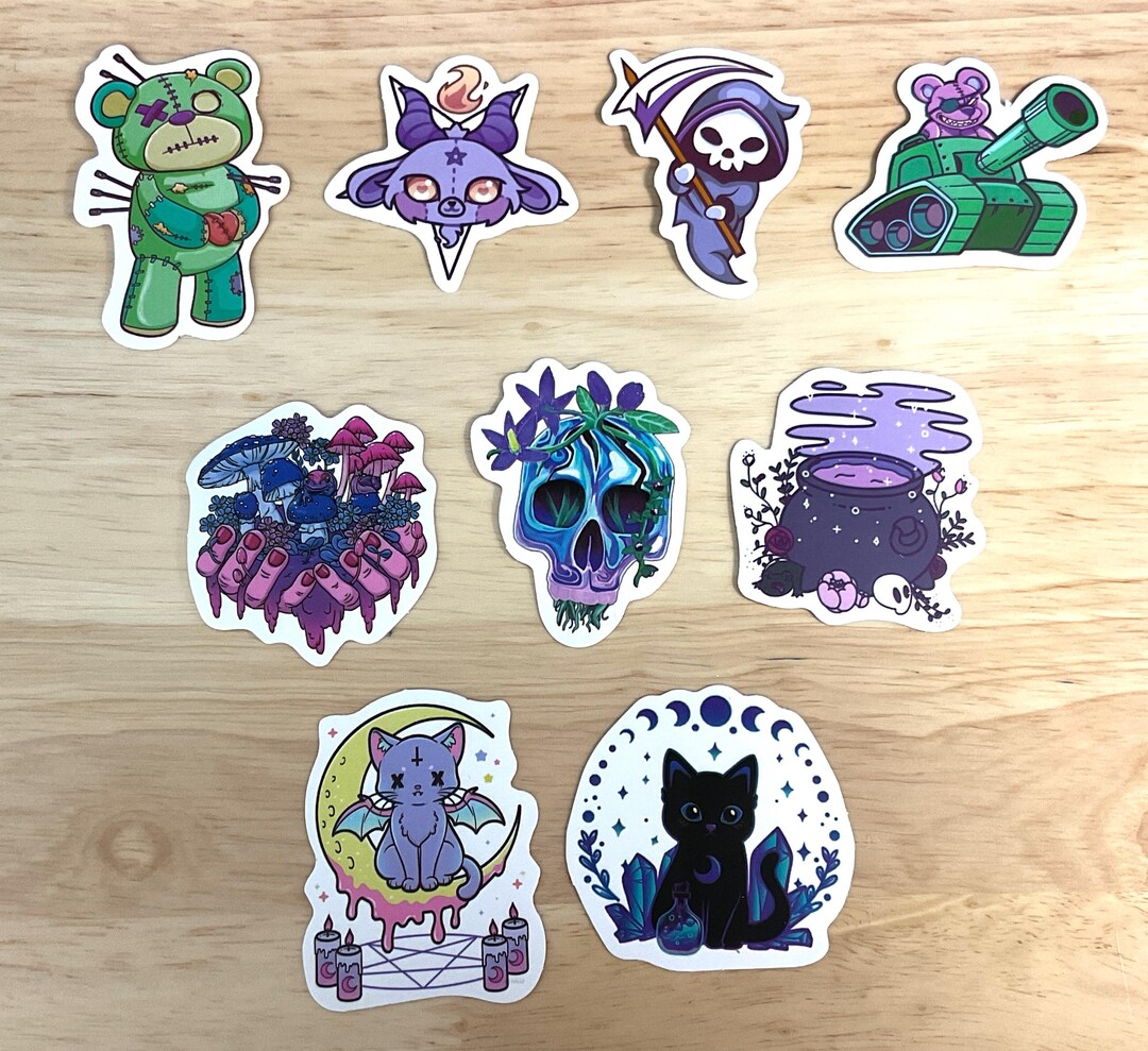 Dead Inside Vinyl Stickers , Tank , Teddy , Cat , Grim Reaper , Skull ...