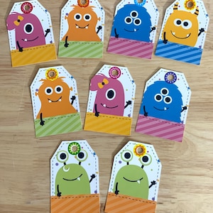 Tags pour les monstres , Enfants , Fête , Cadeaux , Amusement , Coloré , Idiot , Prénom , Garçons , Filles