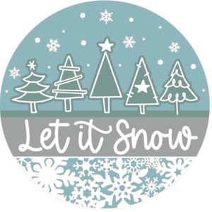 Let It Snow Seals , Autocollants , Hiver , Vacances , Courrier , Cartes , Artisanat , Cadeaux , Arbre , Flocon de neige