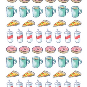 Collation Autocollants , Planificateur , Journaux , Rappels , Artisanat , Scrapbooking , Adultes , Adolescents , Enfants , Fabrication de cartes , Donut , Nourriture