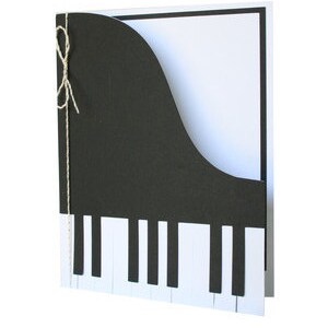 Carte de piano , Intérieur vierge , Mélomane , Classique , Clés , Jeu , Enseignant , Étudiants , Famille , Amis
