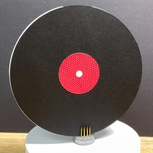 Carte disque , musique , pois , rouge , noir , élégant , son , artiste , voix , danse