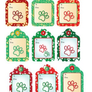 Noël Pet Theme Tags , Vacances , Chien , Chaton , Chiot , Cadeaux , Enfants , Adultes , Pôle Nord , Neige , Hiver