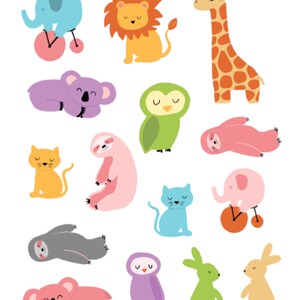 Animal Fun Stickers , Kids , Crafts , Rewards , Teachers , Charts , Scrapbooking , Planner , Zoo