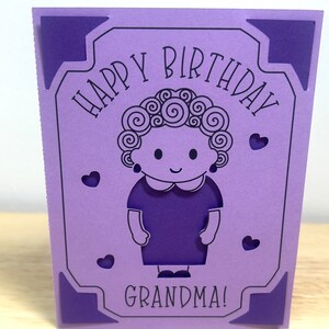 Carte de grand-mère de joyeux anniversaire , Amour , Cœurs , Heureux , Célébration , Bienveillance