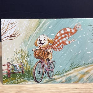 Carte vélo pour balades en chien, automne, automne, brise, vent, gratuit, balade, famille, amis, bonjour, salut