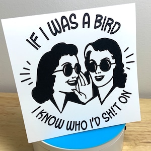 Carte Revenge , Imprimé , Femmes , Oiseau , Merde , Drôle , Rire , Humour noir , Ami