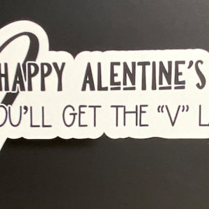 Obtenez l’autocollant vinyle V Later, Saint-Valentin, Coeur, Couples, Jeu pour adultes, Sexy, Chaud, Partenaire
