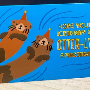 Carte d'anniversaire incroyable, Fête, Ami, Famille, Eau, Bleu, Animaux, Besties