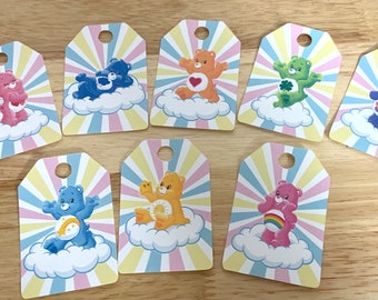 Care Bears Gift Tags , Rainbow , Grumpy , Cheer , Friend , Planning , Scrapbooking