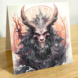 Krampus Alpine folklore Card , Advent , Krampuslauf Run , Krampuskarten , Saint Nicholas festival , Pagan