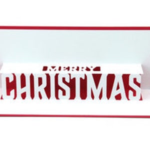 Merry Christmas Pop up Card , Santa , Christmas , Holidays , Kids , Adults , White , Red , Family , Friends