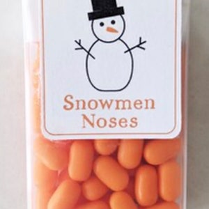 Couvercles pour récipients de bonbons de Noël , Bonhomme de neige , Fête , Bas de Noël , Enfants , Salle de classe , Vacances , Flocon de neige