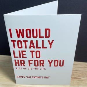 Carte de Saint-Valentin sur le lieu de travail, Got Ya, Mensonge, ami, partenaire, collègue