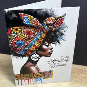 Carte Amazing Woman , Famille , Ami , Beau , Intelligent , Charmant