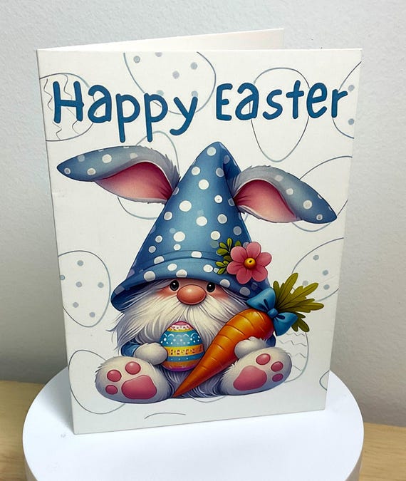 シーグラスアート『 節句.。.:*☆～mini～』『Happy Easter』 Happy Easter ,gnome Card , Carrot , Egg , Kids , Adults , Family