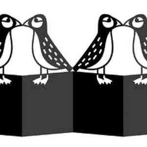 Puffin Accordion Card , Blank inside , Bird , Animal , Papercut , Family , Friends