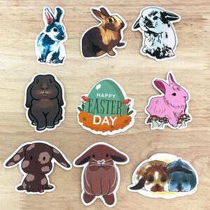 Stickers vinyles de Pâques , ufs , vacances , lapin , lapin , chasse , enfants , adolescents , adultes , cadeau , travaux manuels