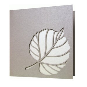 Carte de vœux , Intérieur vierge , Nature , PaperCut , Simple , Toutes les occasions , Hommes , Femmes , Collègues , Amis , Famille