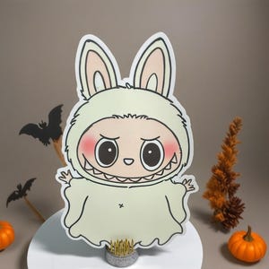 Halloween Ghost Monster Vinyl Sticker , Cute , Holiday , Gift , Fun , Sweet , Boo
