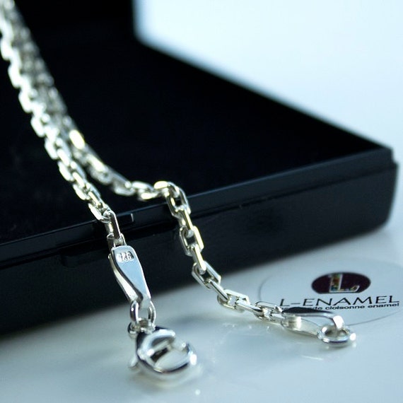 CATENA Argento Sterling Nome Personalizzato realizziamo qualsiasi nome Belcher Collana in Scatola