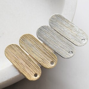 2 Pairs Bar Brushed Geometric Real 18k Gold Plated Earrings    handmade  craft  earring Jewelry,