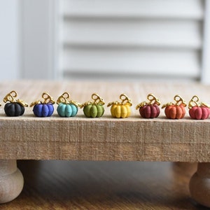 Tiny  Pumpkin Fall Charm Matte Gold  Charm Pumpkin Charm Handmade  DIY    14x10mmJewelry,