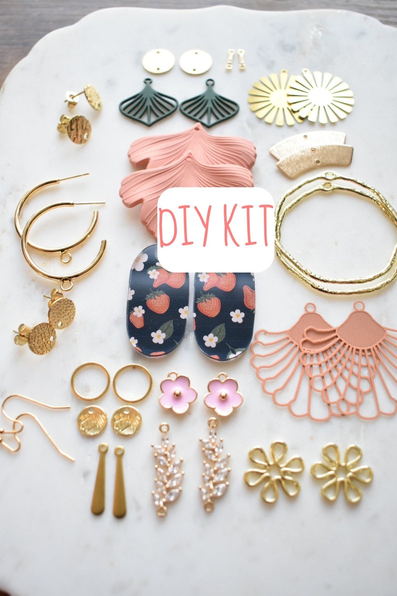 Jewelry Making Starter Pack DIY Craft Earring Supplies Kit Etsy