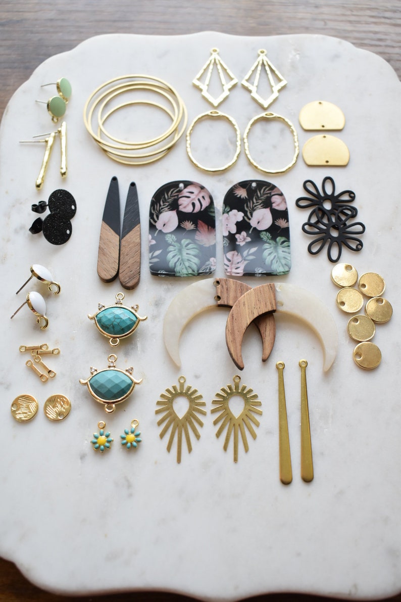 Jewelry Making Starter Pack DIY Craft Earring Supplies Kit Etsy