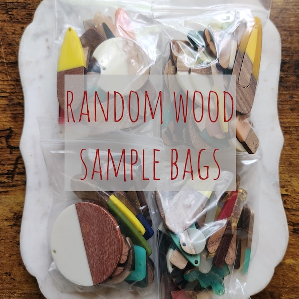 Wood Sample Bags RANDOM StylesJewelry Supplies Handmade Jewelry Boho Wedding Craft Supplies Jewelry Kit DIY Jewelry