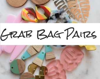 BOGO Free Handmade Earring Grab Bag | Random Beaded Jewelry Pairs | DIY Wedding Craft Kit Bundle