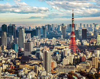 Japan - Tokyo - Tokyo Tower with skyline - SKU 0050