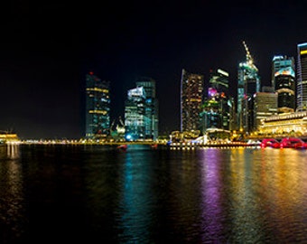 Singapore - Skyline from Esplanade - SKU 0014