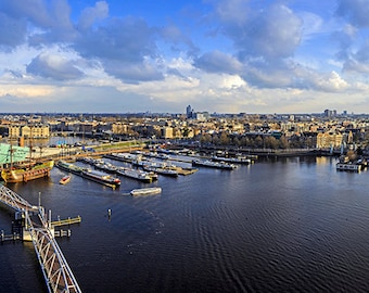 Netherlands - Amsterdam - Aerial view of the skyline - SKU 0118